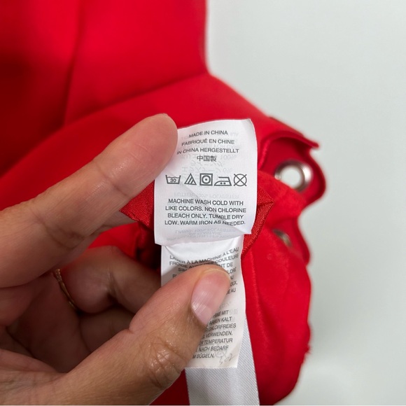 J. Crew Red Eyelet-Trim Sleeveless Mini Dress - Picture 6 of 7